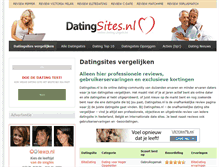 Tablet Screenshot of datingsites.nl